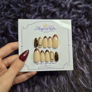 ناخن فرنچ پلنگی