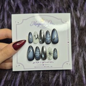 ناخن پینترستی با طراحی برجسته