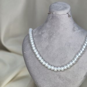 گردنبند مرواریدی ساده